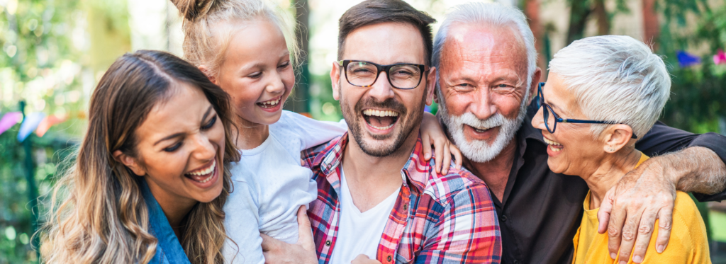 multi-generational family group photo